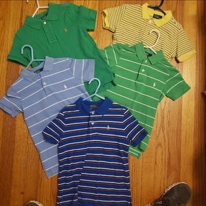 Lot of 5 size 5 Ralph Lauren Polo Shirts